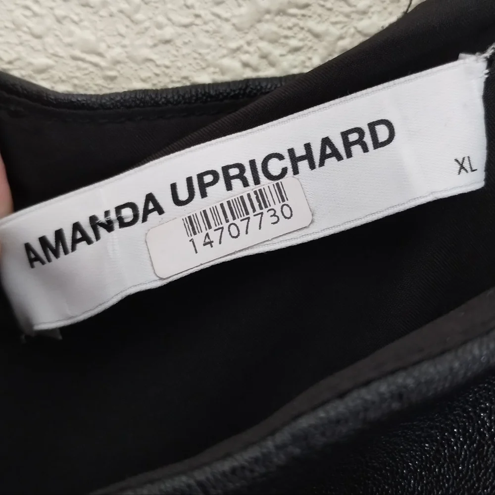 Amanda Uprichard Faux Leather Maisie Dress Women's Size XL